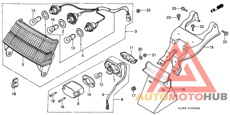 Taillight unit ass`y