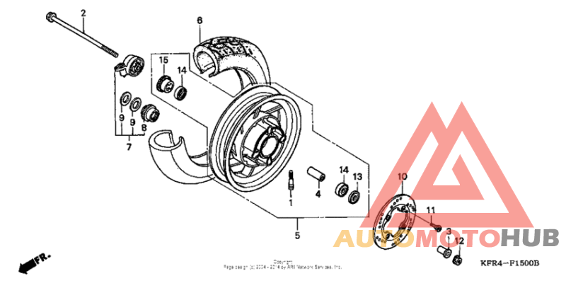 Переднее колесо