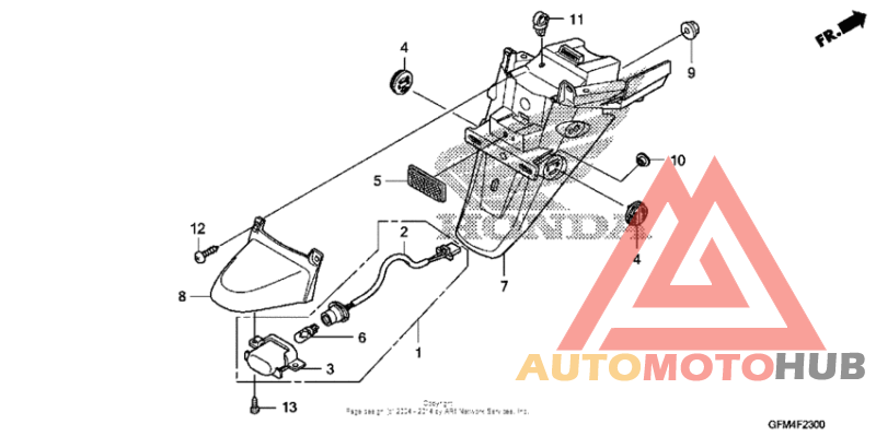 Задний бампер
