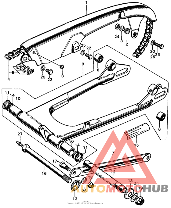 Swingarm + drive chain