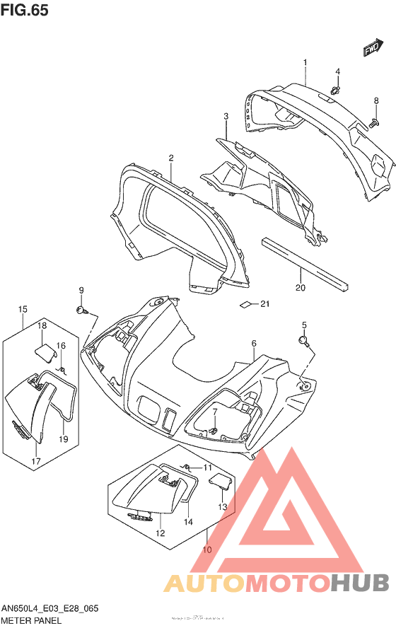 Meter Panel (An650Zl4 E28)