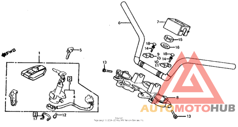 Handlebar + top bridge