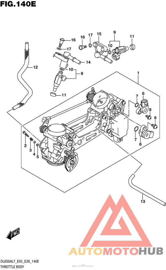 Throttle Body (Dl650Xal7 E28)