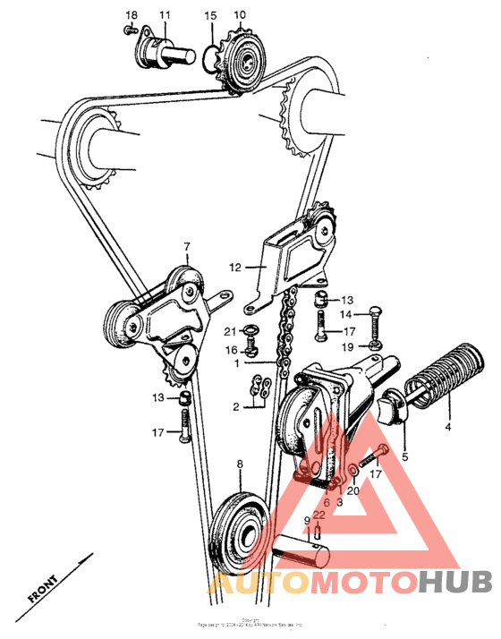 Cam chain + tensioner