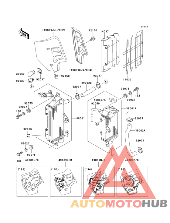 Radiator(kx500-e4/e5/e6/e7)