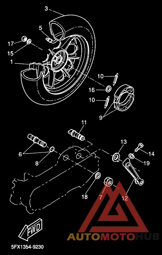 Переднее колесо