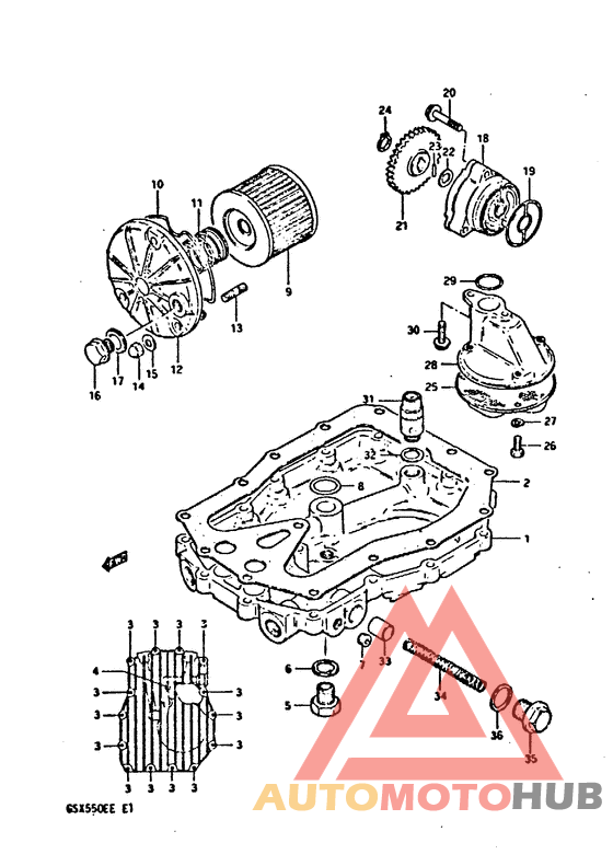 Oil pump - oil filter