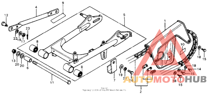 Swingarm + drive chain