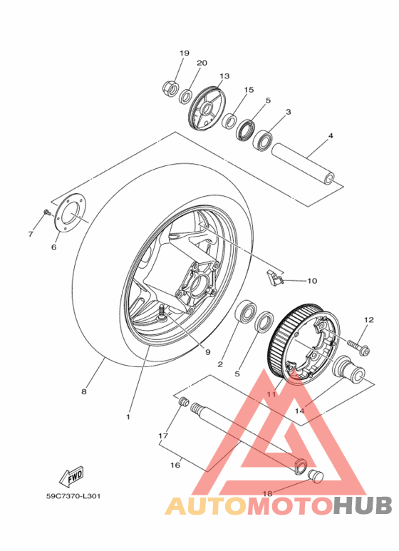 Переднее колесо