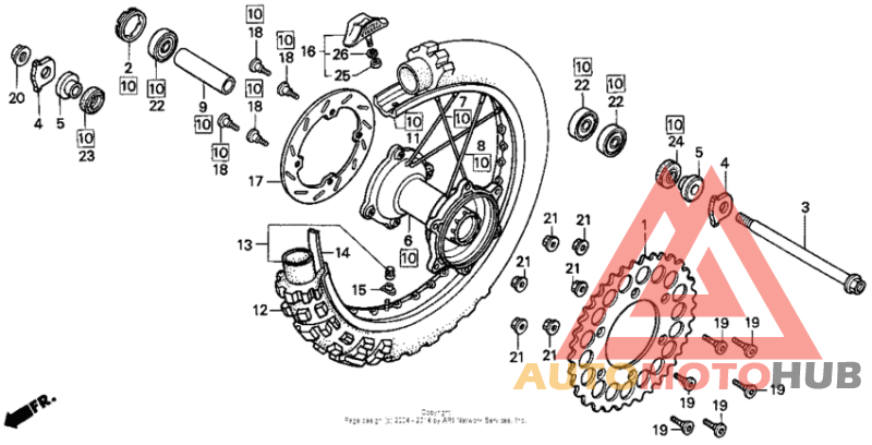 Rear wheel 90-91