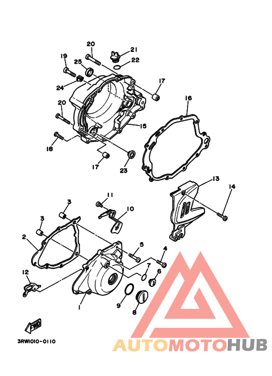 Crankcase cover ass`y  (v