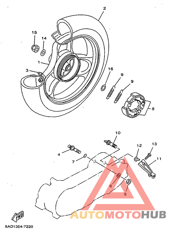 Переднее колесо