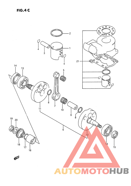 Вал коленчатый