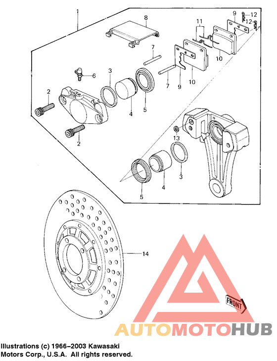 Передний суппорт