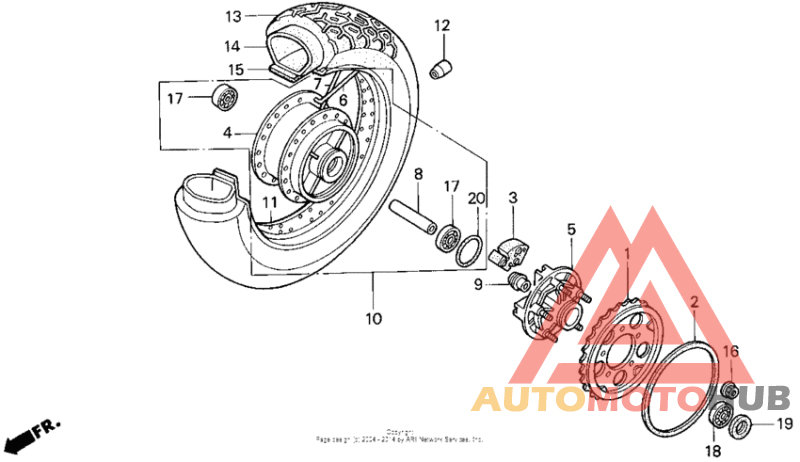 Переднее колесо