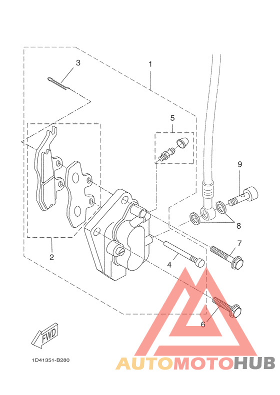 Front brake caliper 2