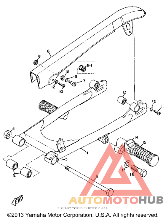 Rear arm - chain case