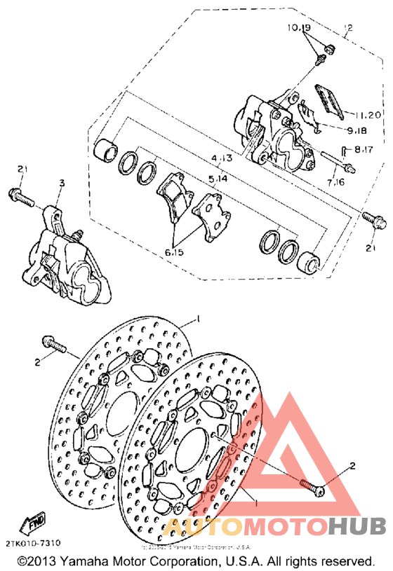 Передний суппорт