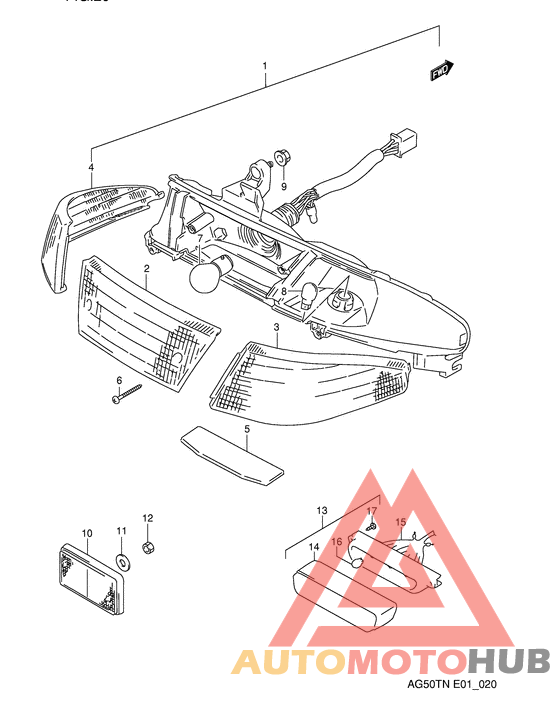 Задний комбинированный сигнал