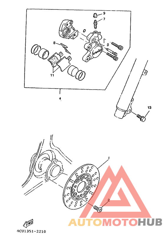 Vorderradbremssattel