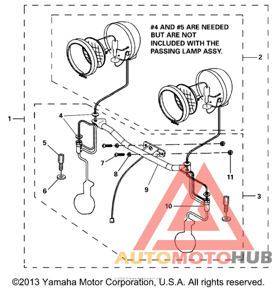 Passing lamp kit