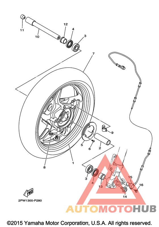Переднее колесо