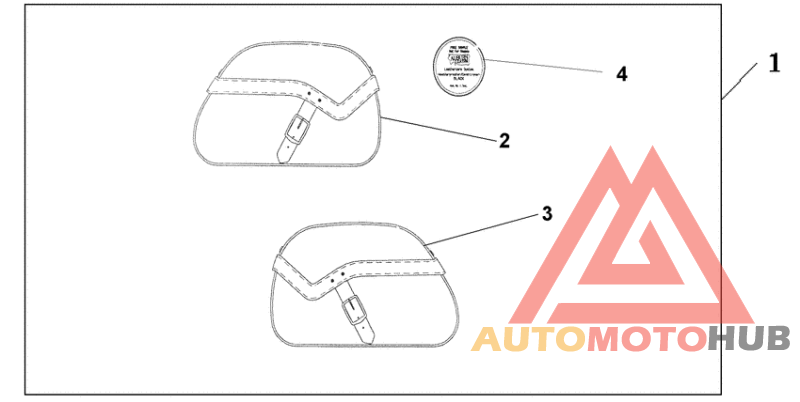 Leather saddlebags