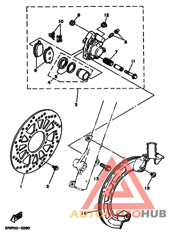 Передний суппорт