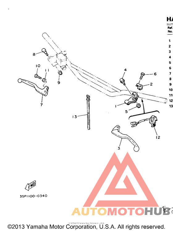 Handle switch - lever