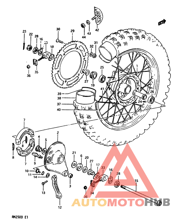 Заднее колесо model