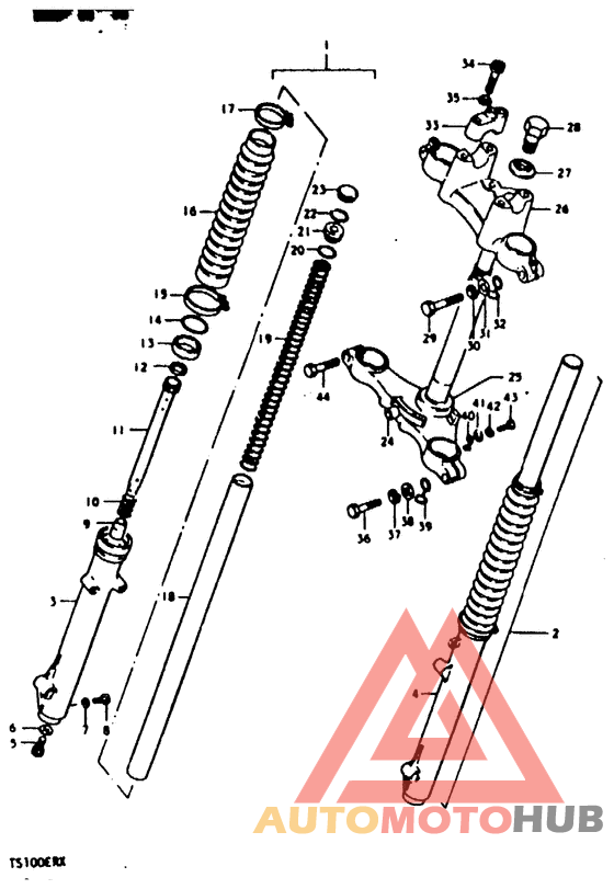 Вилка передней оси