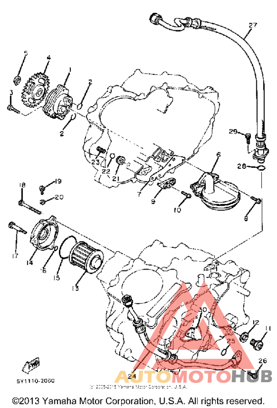 Oil pump oil cleaner