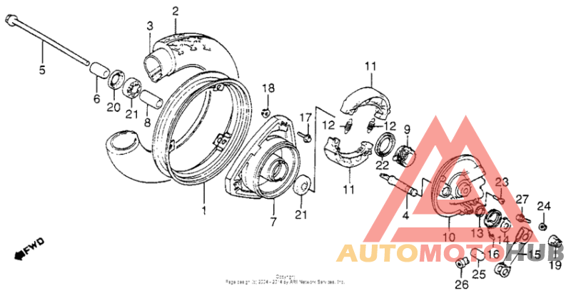 Переднее колесо