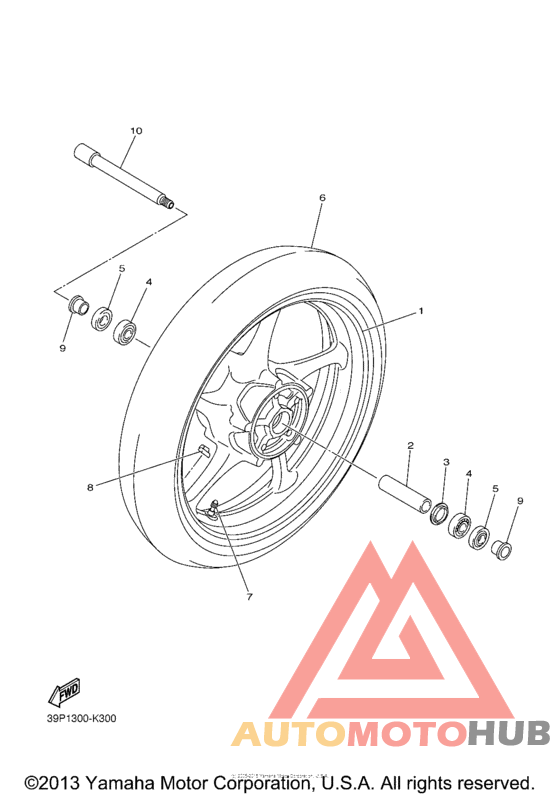 Переднее колесо