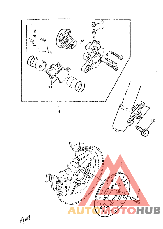 Vorderradbremssattel