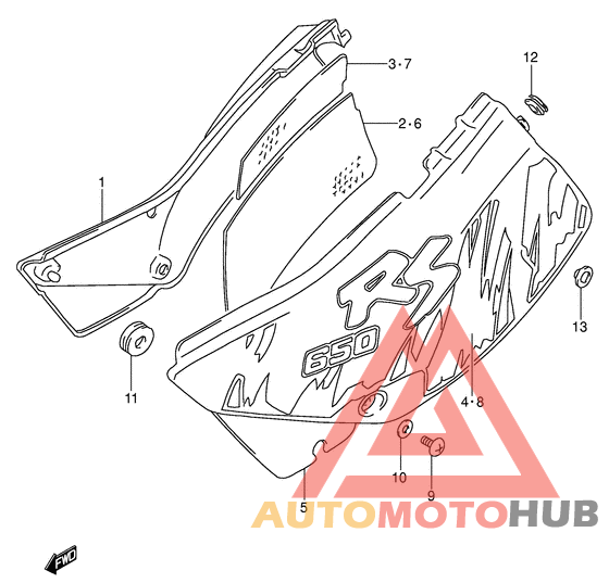 Обтекатель задний