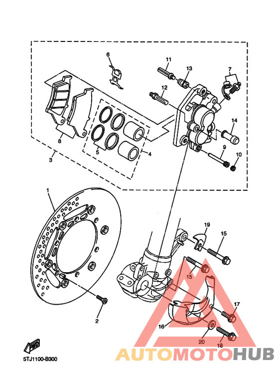 Передний суппорт
