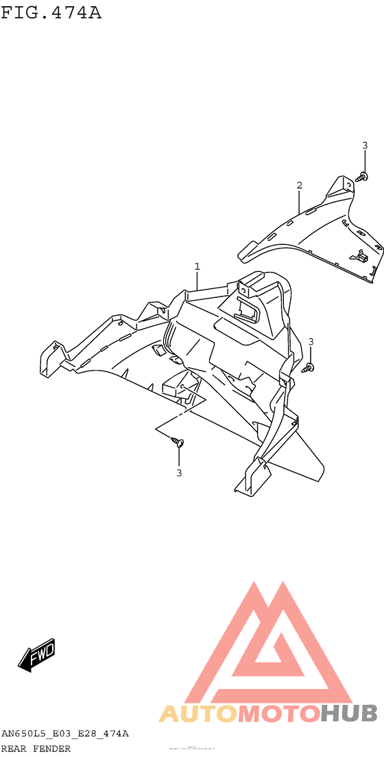Задний бампер