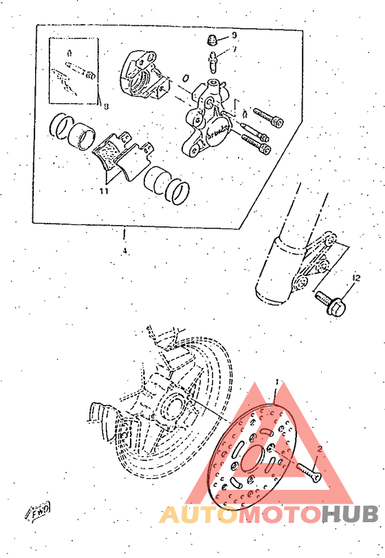 Front brake. caliper