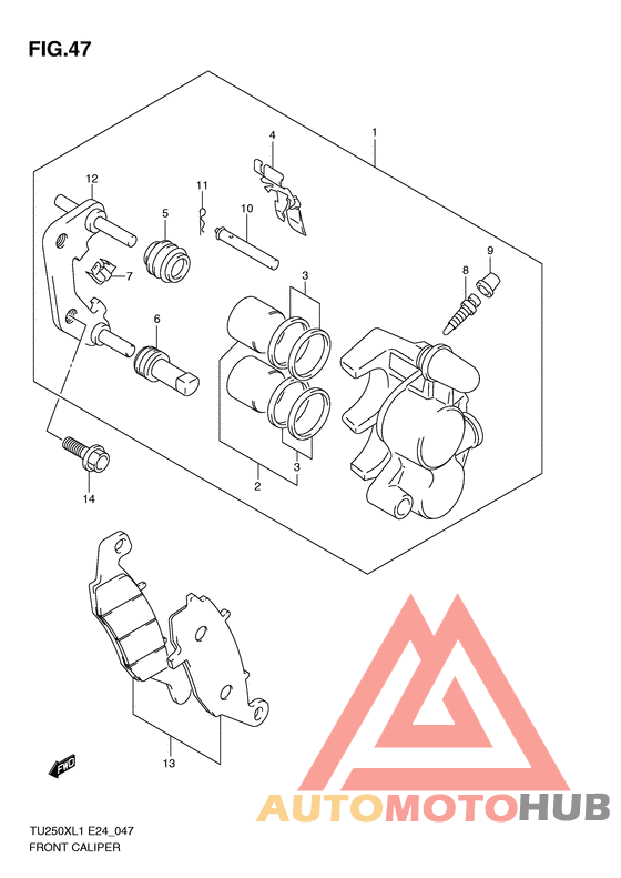 Передний суппорт