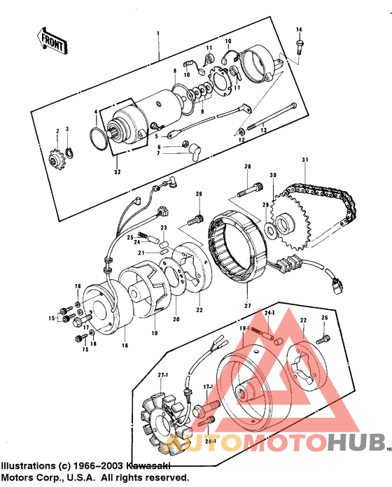 Generator/starter motor