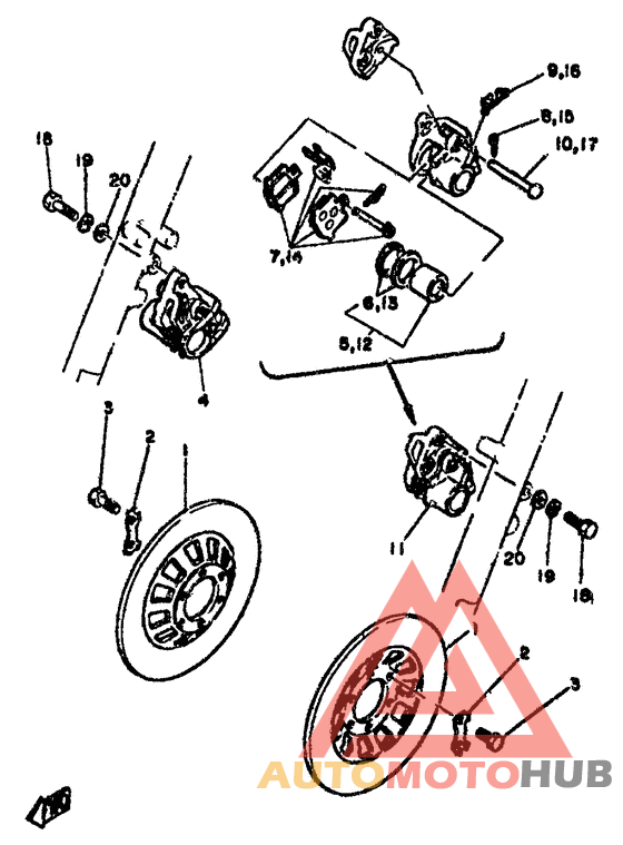 Передний суппорт