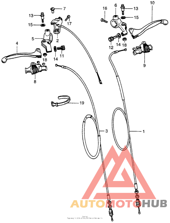 Stop switch + handle lever
