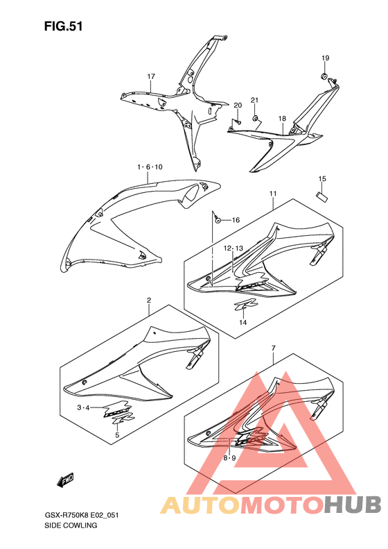 Side cowling
