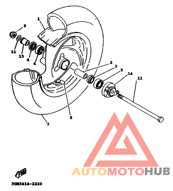 Переднее колесо