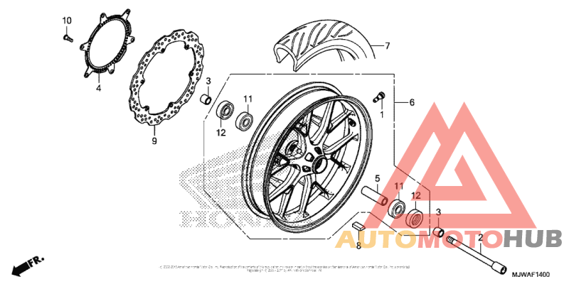 Переднее колесо