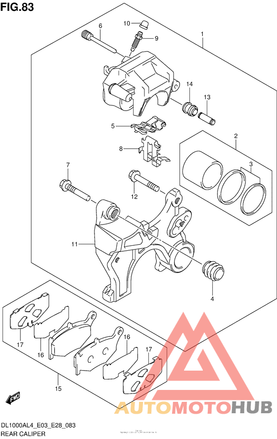 Задний суппорт