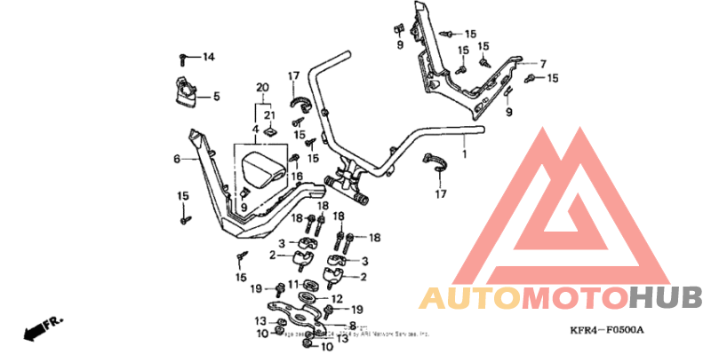 Handlebar + top bridge