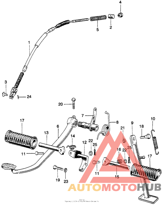 Brake pedal + step