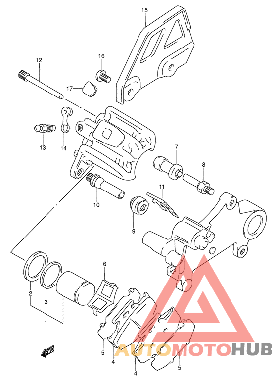 Задний суппорт